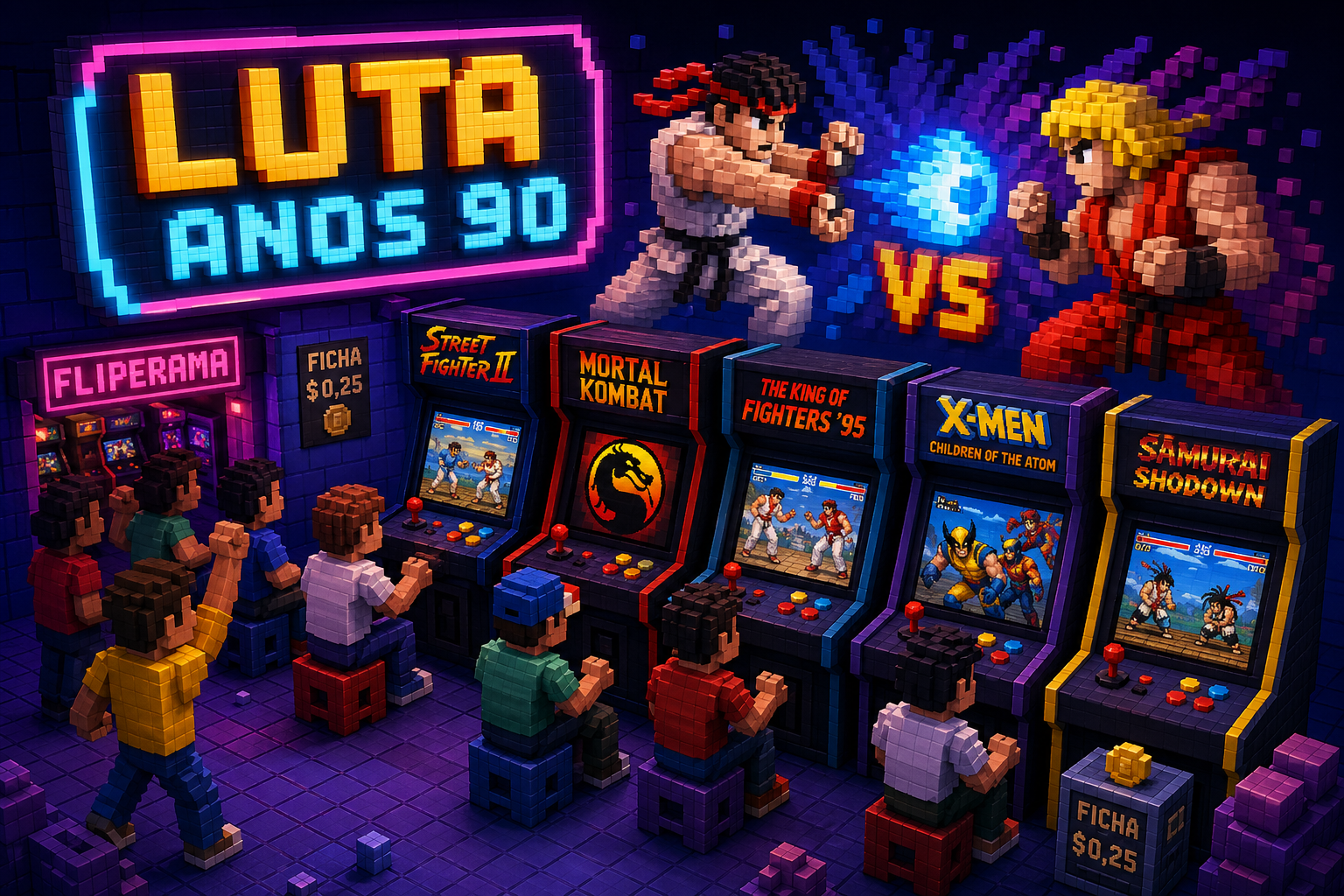 Os jogos de luta que lotaram os fliperamas do Brasil nos anos 90