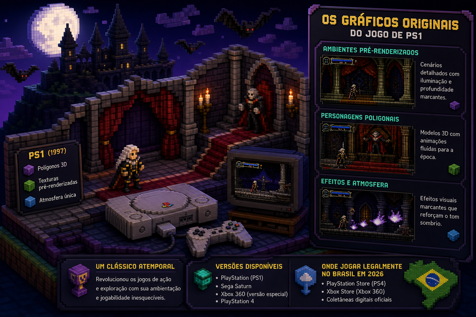 Castlevania Simphony of the Night: o pai dos metroidvanias