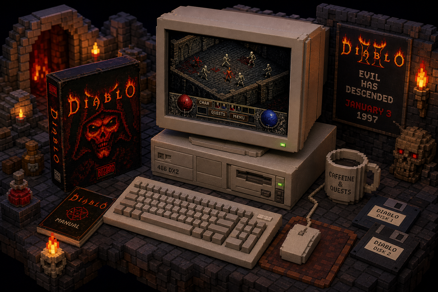 Diablo 1: O RPG dos Anos 90 que Mudou Tudo