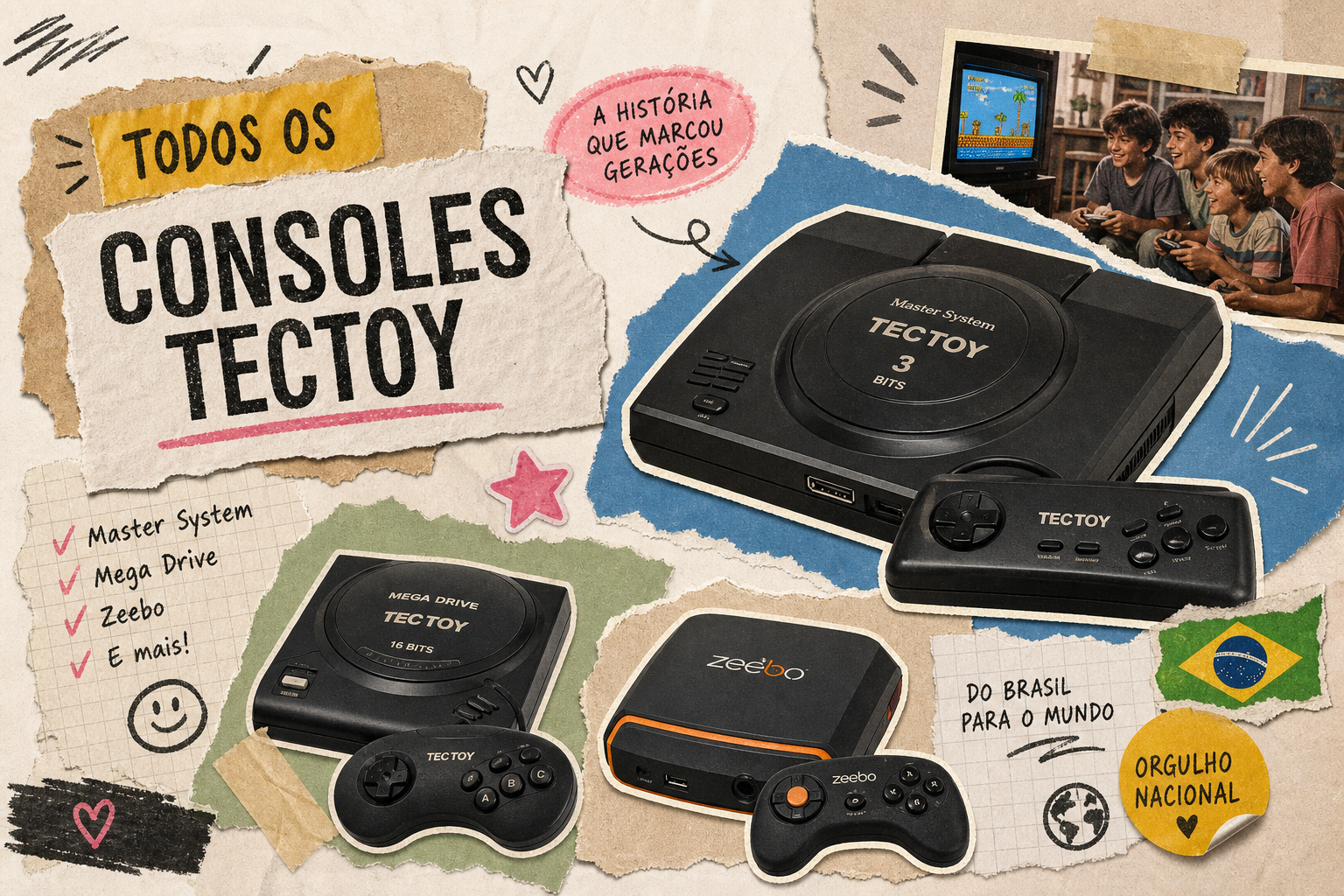 Guia Completo dos Consoles TecToy no Brasil