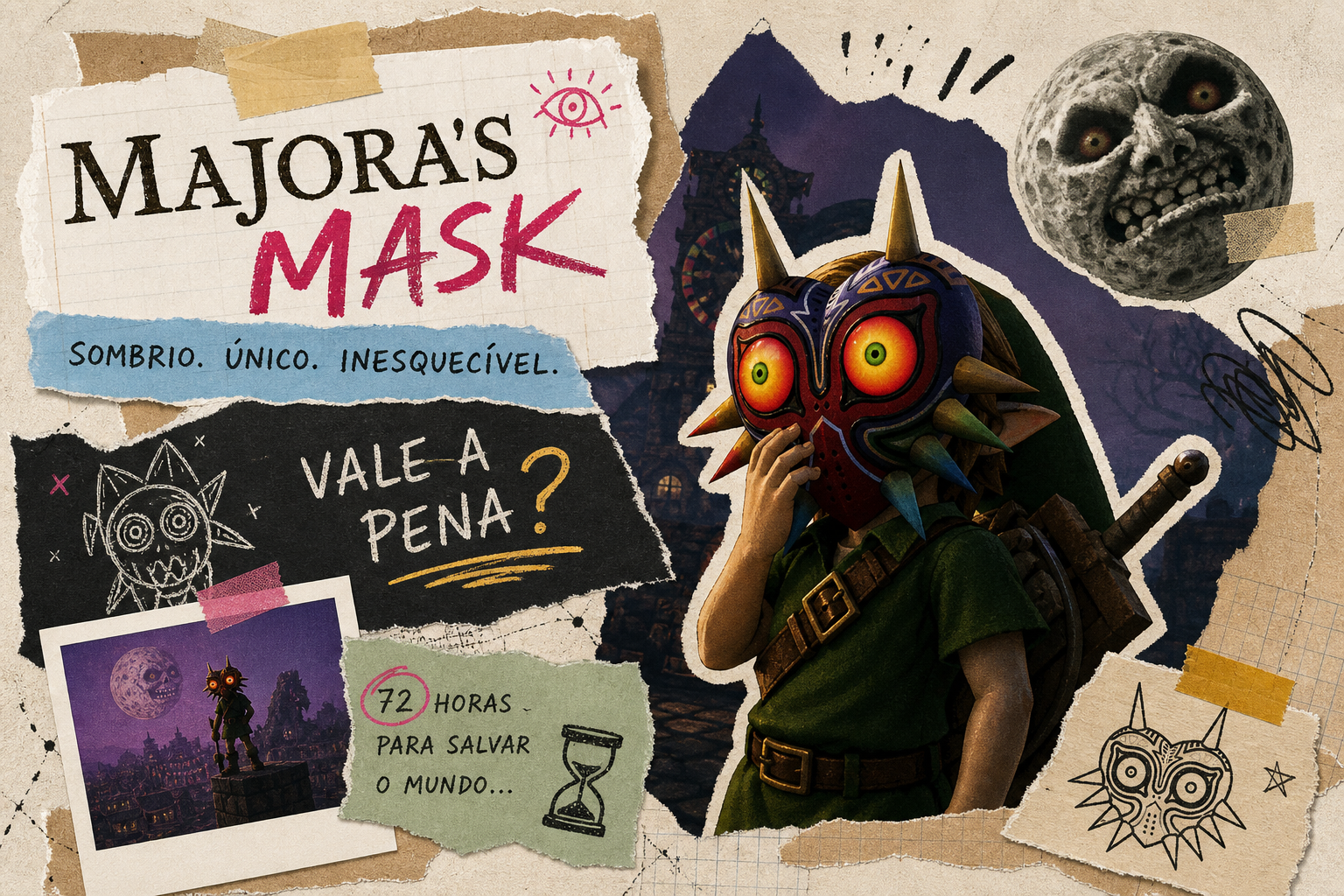 Majora’s Mask: O Zelda Mais Sombrio Vale a Pena?