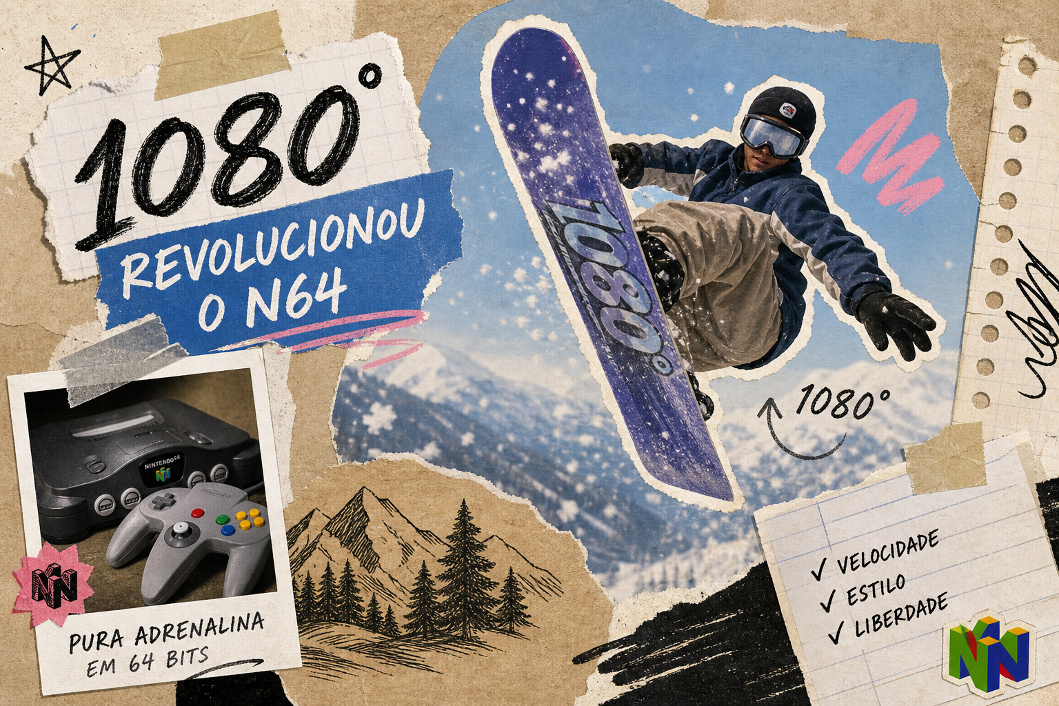 Por que 1080° Snowboarding foi Revolucionário no Nintendo 64