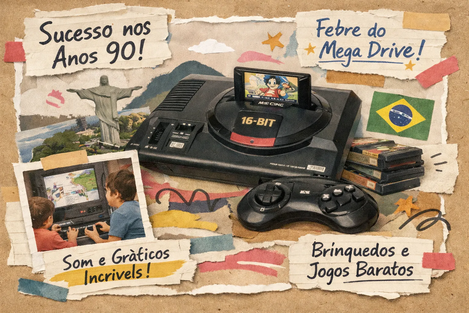 Por que o Mega Drive dominou o Brasil nos anos 90?