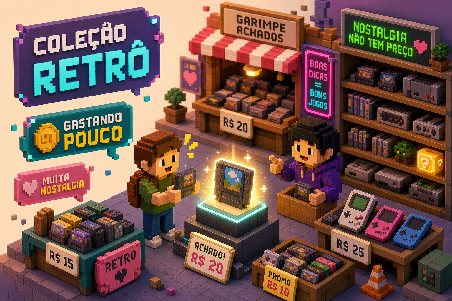 Videogames Retrô: Como Colecionar no Brasil Gastando Pouco