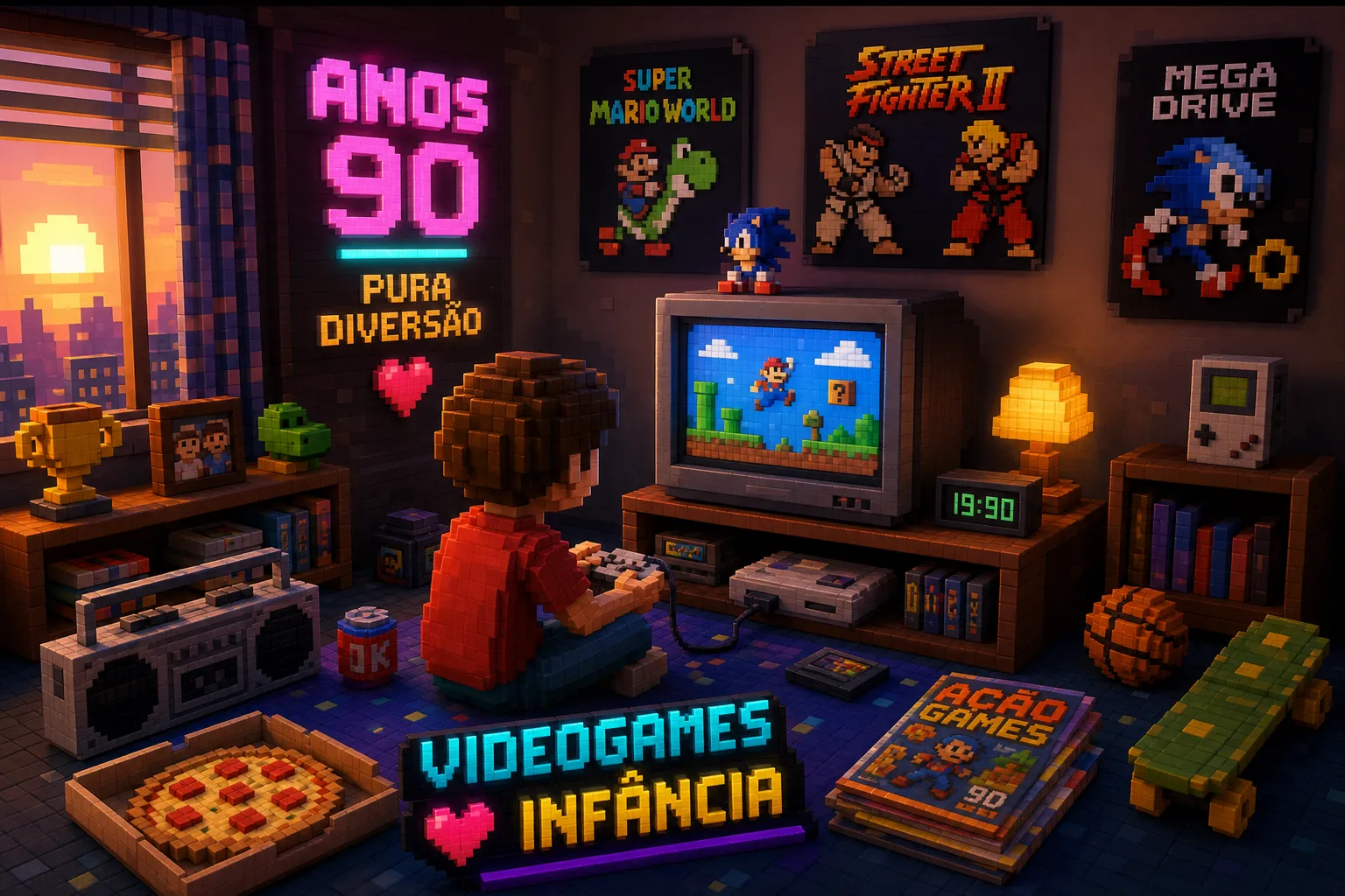 Como os Videogames Moldaram Nossa Infância nos Anos 90