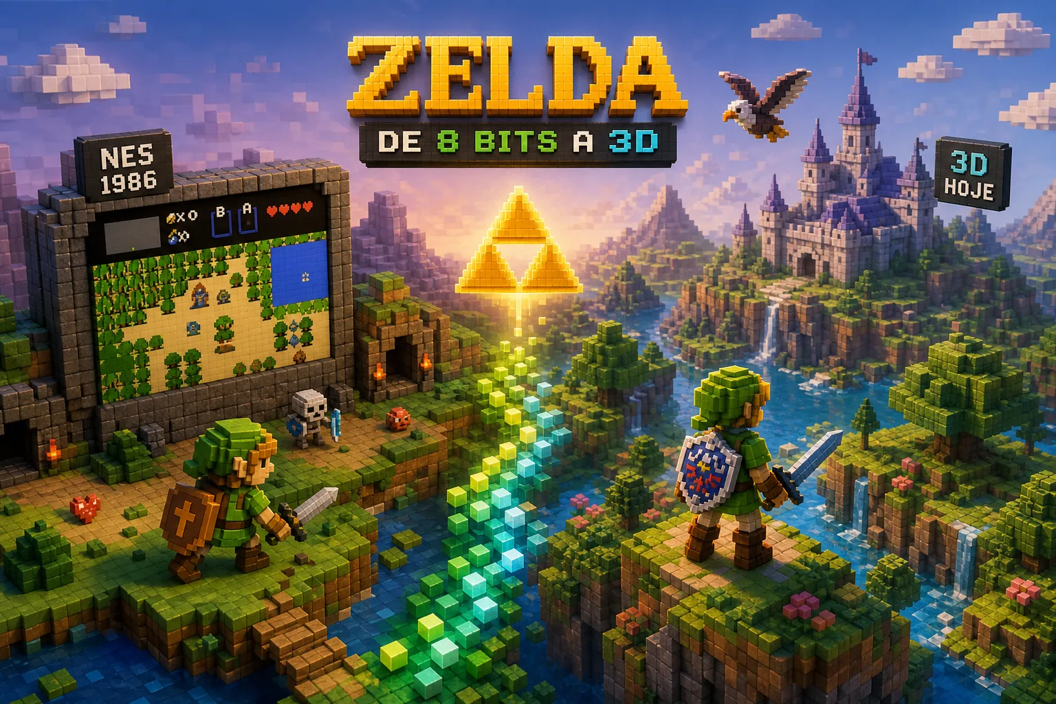 Como Zelda Transformou os Games do NES ao Mundo 3D