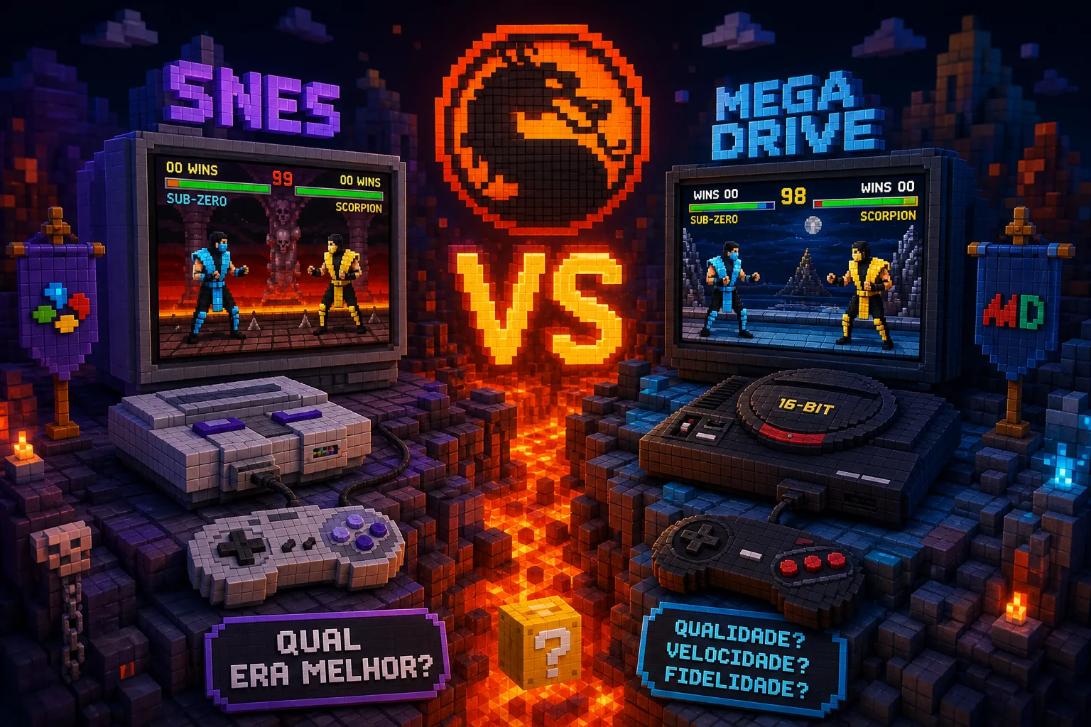 Mortal Kombat SNES vs Mega Drive: Qual Versão Era Melhor?