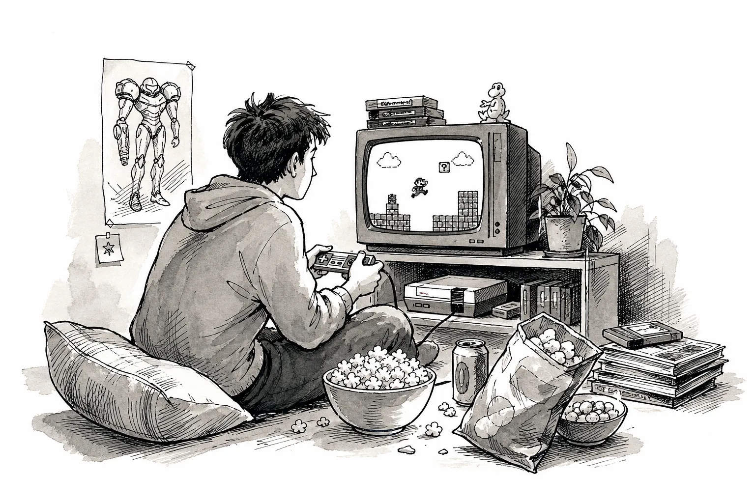 Os Snacks Favoritos das Maratonas de Videogame Retro