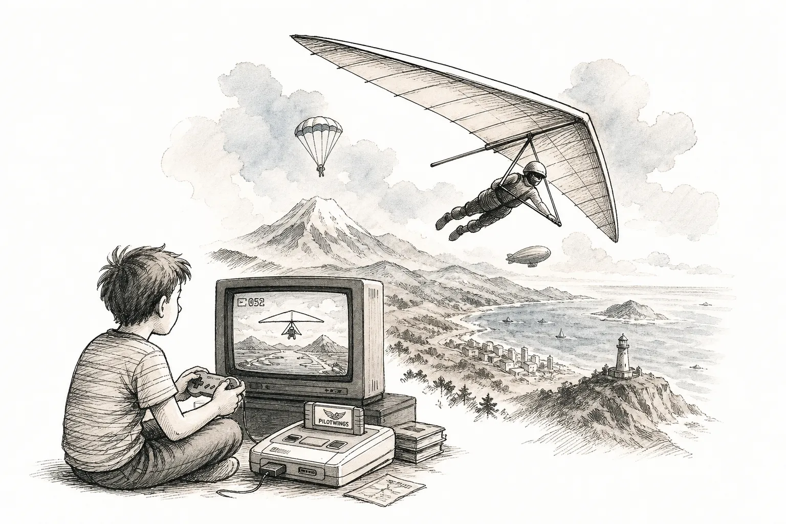 Pilotwings SNES: O Clássico que Revolucionou o Super Nintendo