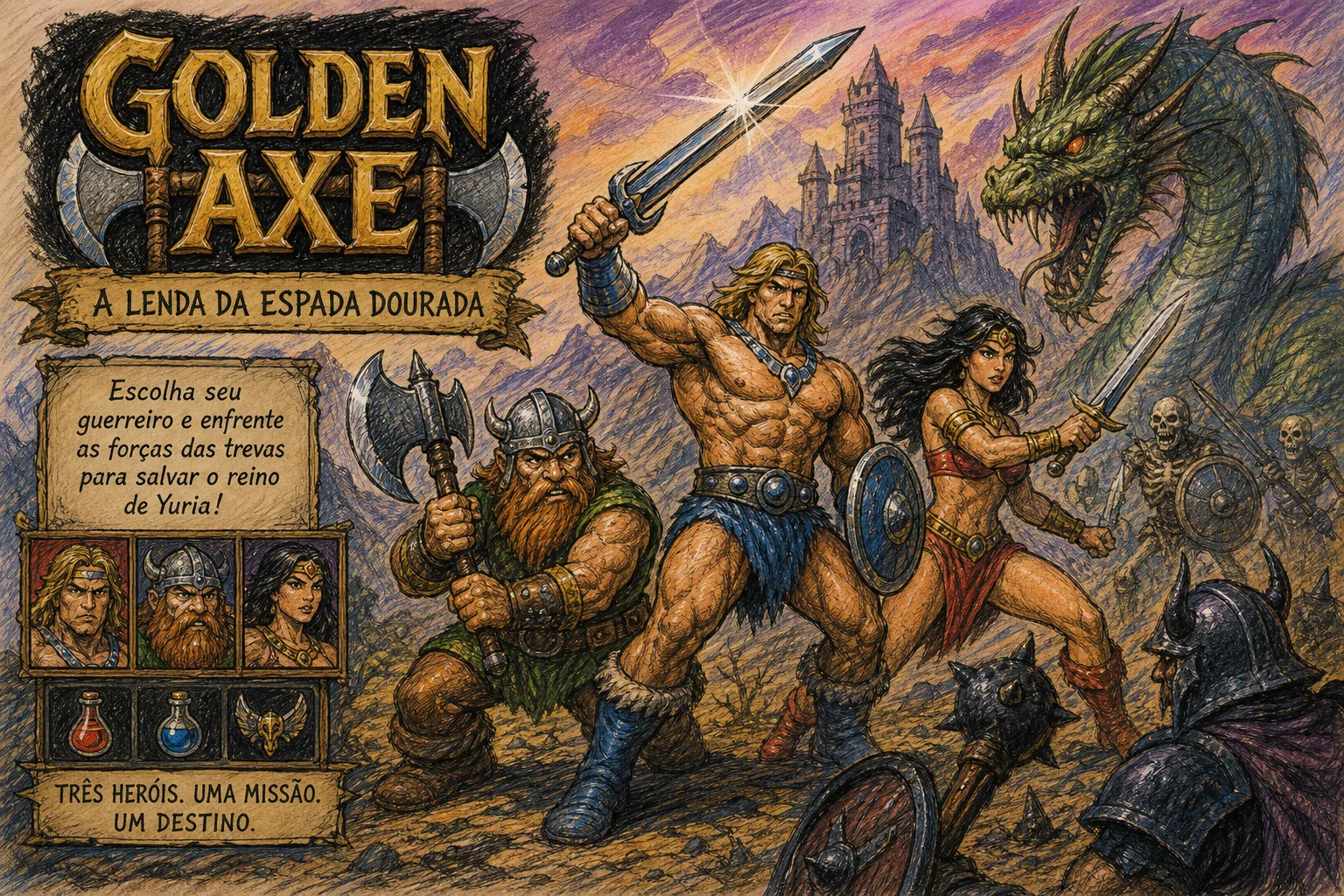 Por que Golden Axe ainda é um dos Maiores Jogos dos Anos 90?