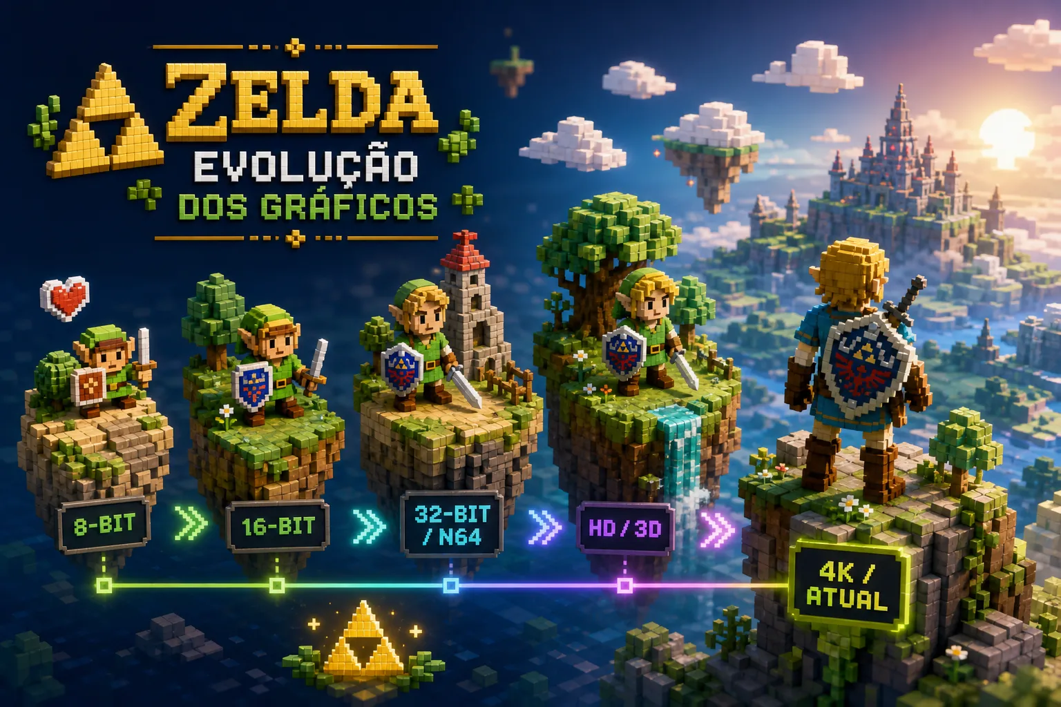 Zelda: Como os Gráficos Evoluíram em Cada Geração