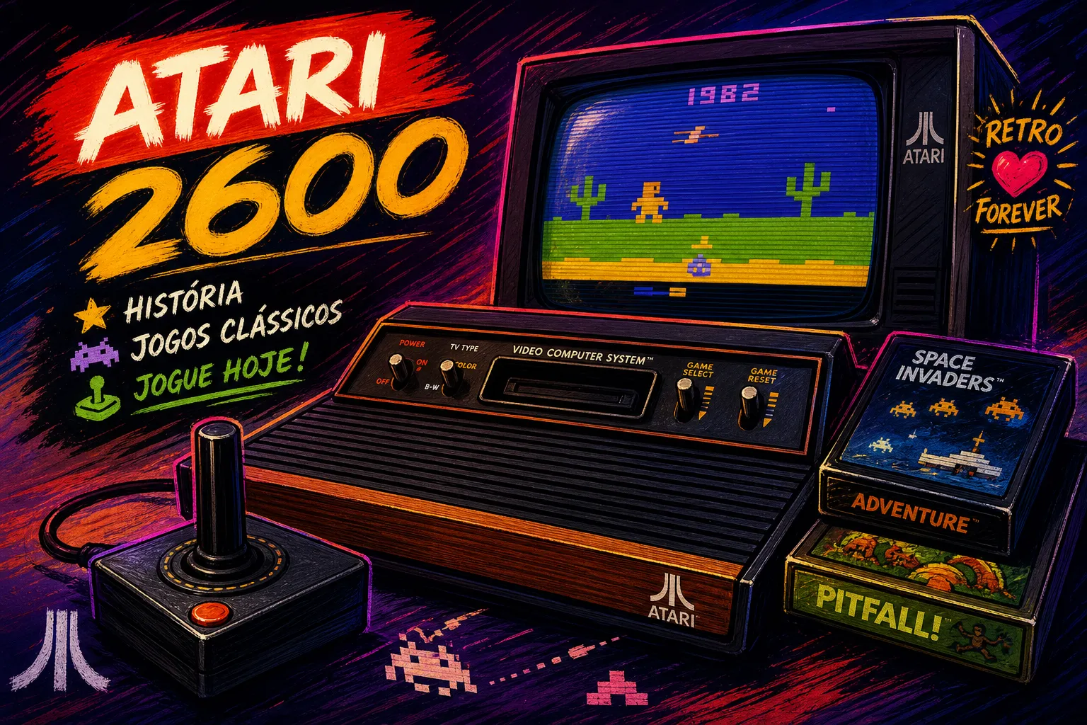 Atari 2600: história, jogos clássicos e como jogar hoje