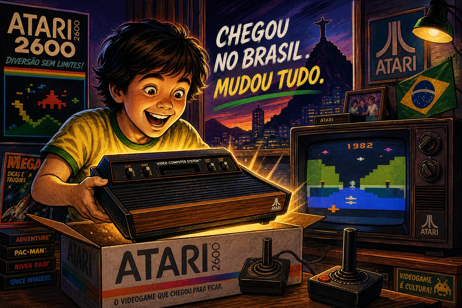 Atari 2600 no Brasil: a chegada que criou uma geração
