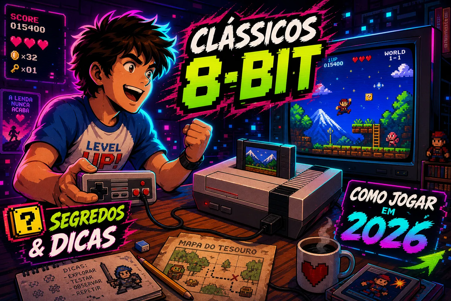 NES Clássico: jogos, segredos e como jogar em 2026