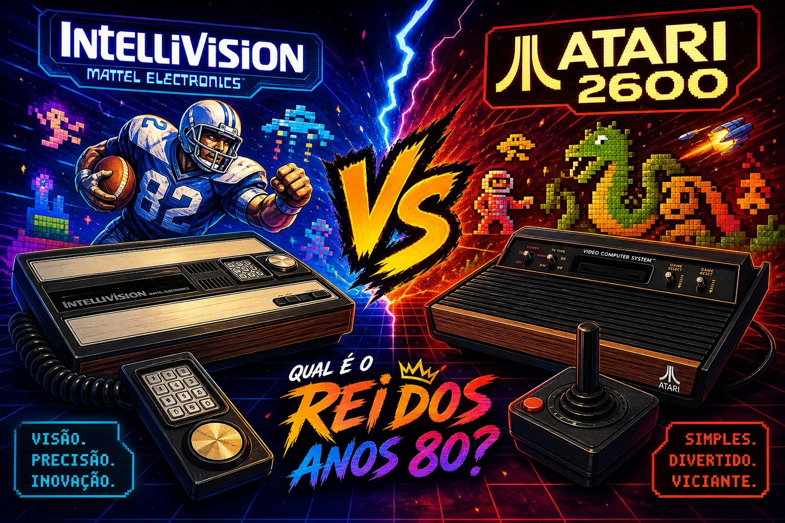 Intellivision x Atari 2600: qual console dominou os anos 80?