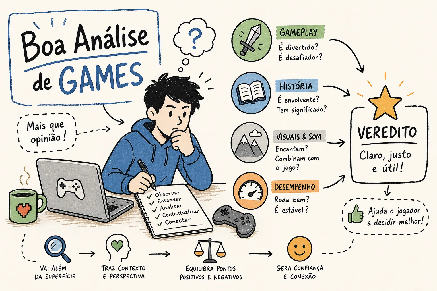O que Faz uma Boa Análise de Games?